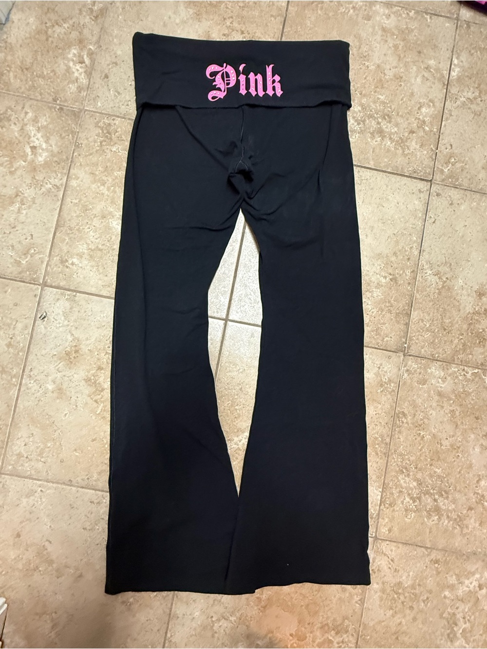 Vs pink Halloween foldover leggings